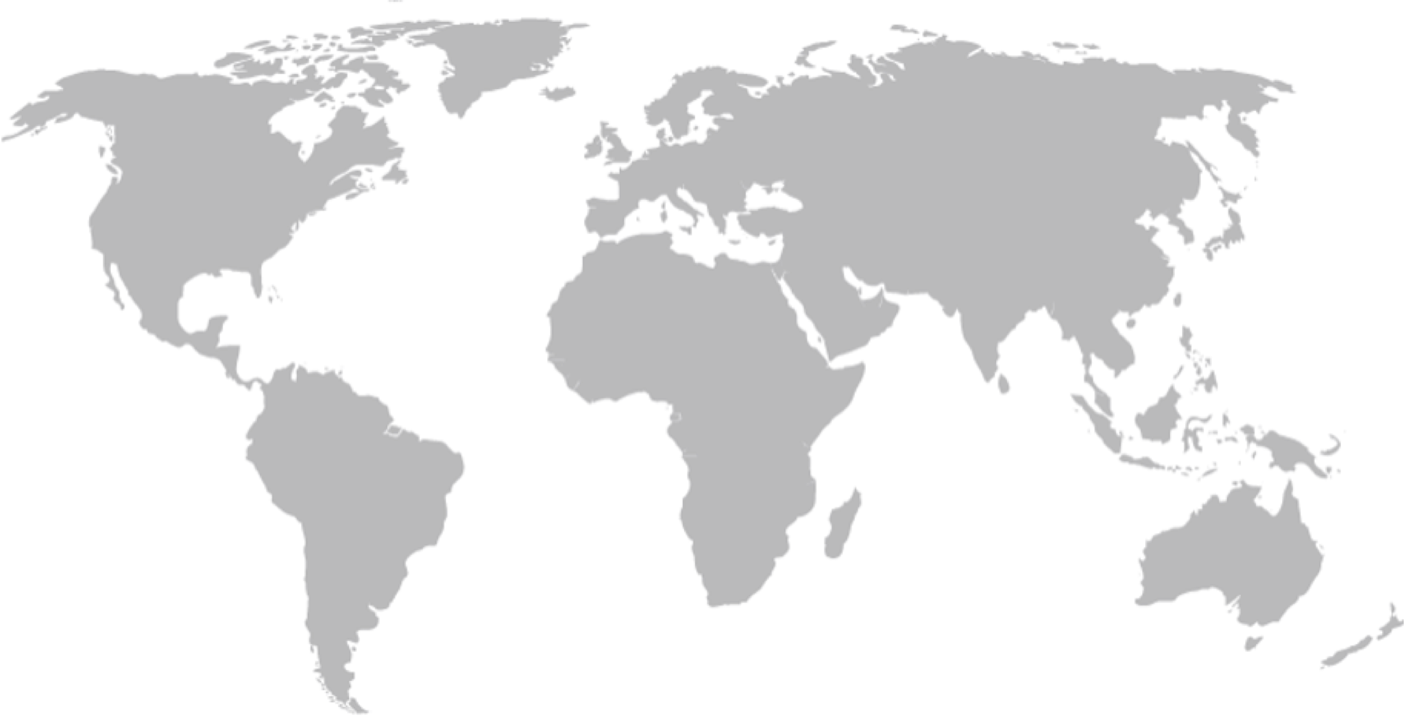 Map of the world with links to the fieldsites under this project